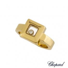 Chopard Yellow Gold Happy Diamonds Ring